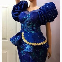 Photos Of 20+ Styles of Aso Ebi From Lace Materials For Women And Ladies.